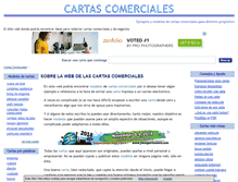 Tablet Screenshot of cartascomerciales.com.es